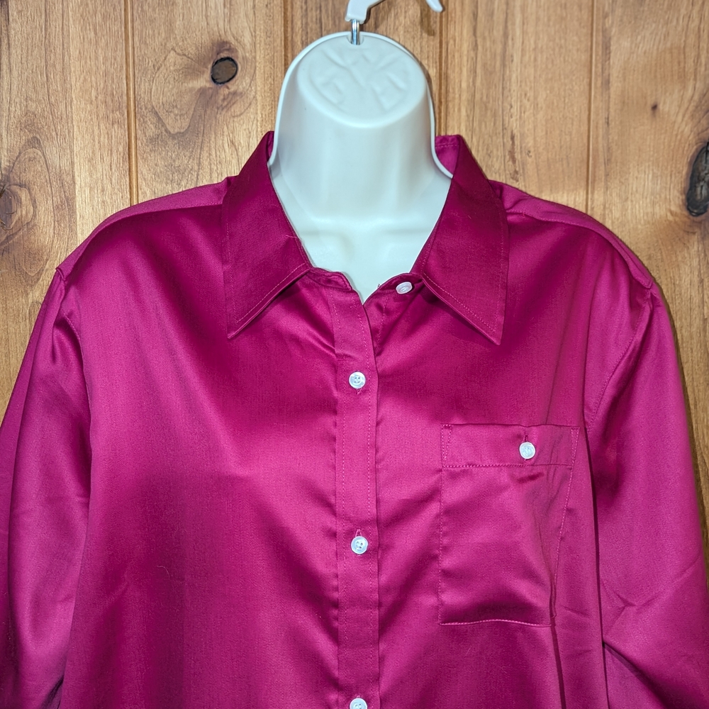 Ruby Rd. Vibrant Pink Blouse‎ - Picture 2 of 7